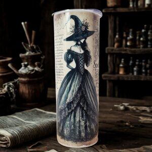 Enchantress Spellbook Witch Tumbler – 20 oz | Scott Heil of the Crowing Hen